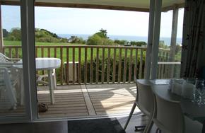 Vue depuis le mobil home