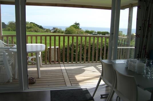 Vue depuis le mobil home