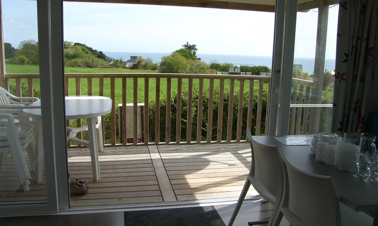 Vue depuis le mobil home