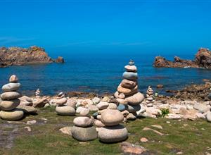 Cairn sur l'île de Brehat