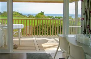 Vue mer depuis l'intérieur - camping plouha