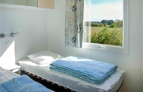 Chambre 2 lits simples, mobil home 29m²