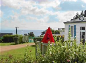 Belle vue sur la mer depuis un Mobil home