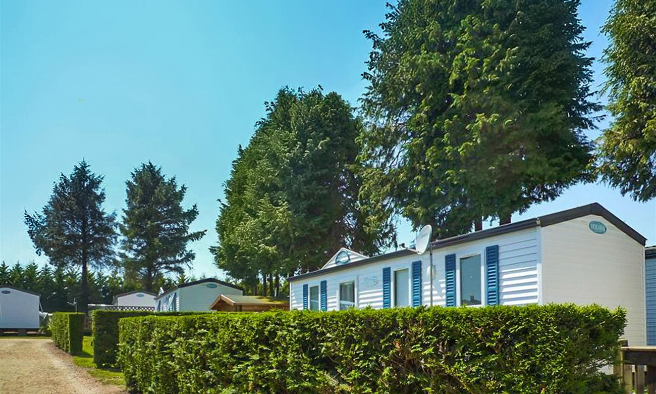 Vue extérieure mobil home - camping plouha