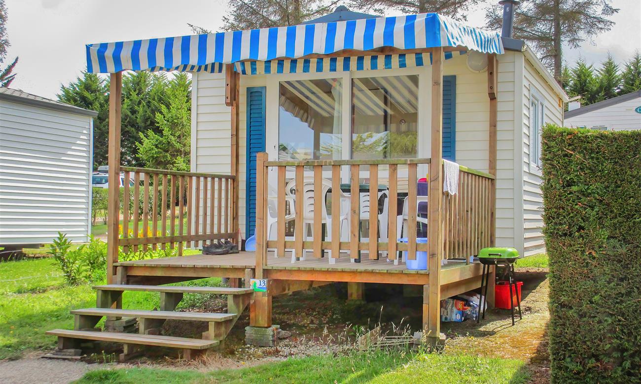 Vue extérieure mobil home 2 personnes 