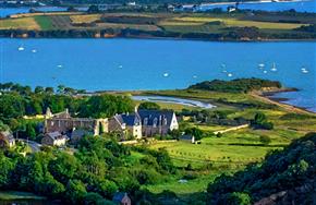 Abbaye de Beauport près de Paimpol vu du ciel 