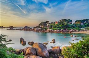 Plage de Perros-Guirrec, Bretagne.