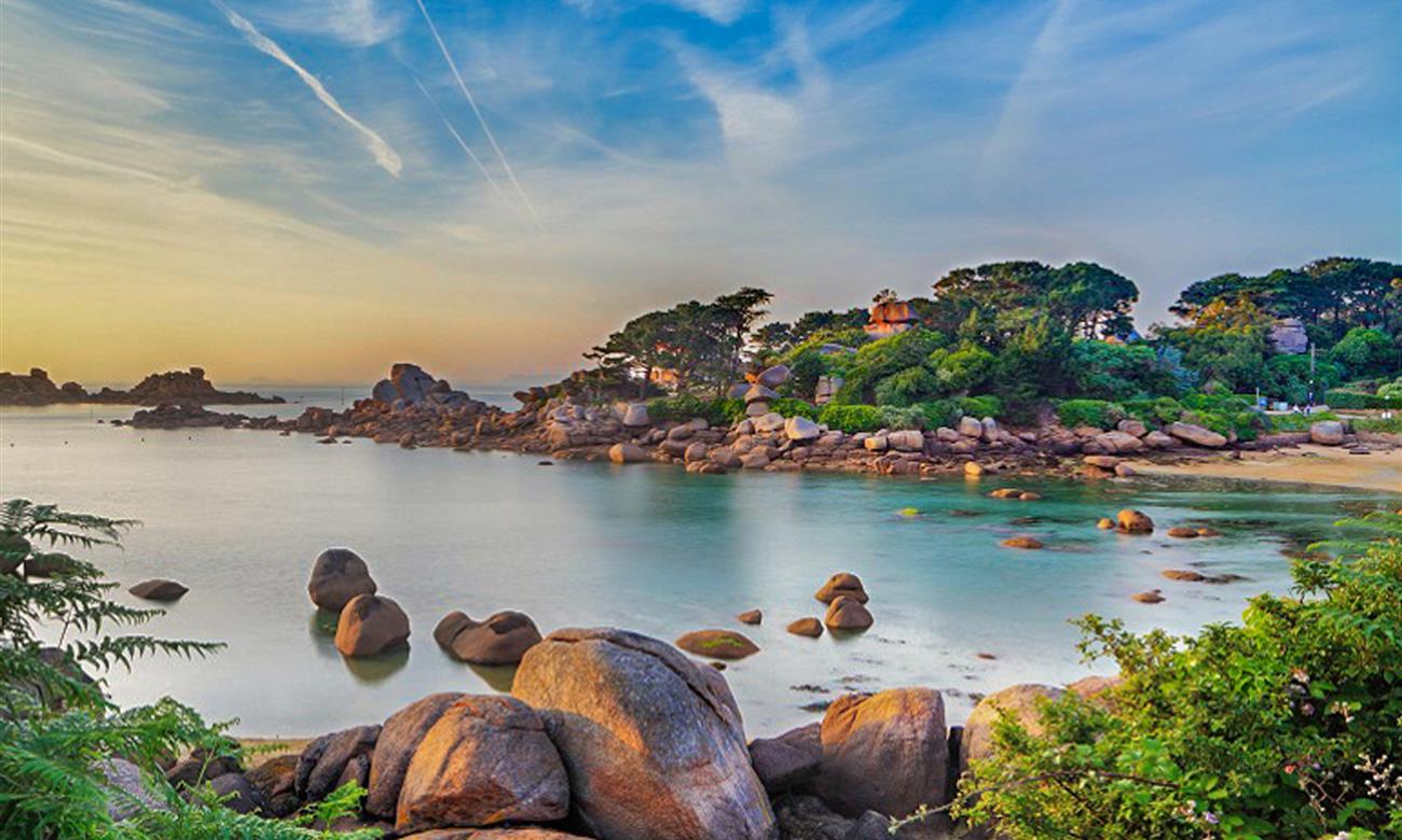 Plage de Perros-Guirrec, Bretagne.